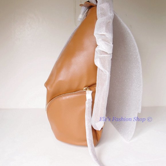 ❤️ NWT Rebecca Minkoff Julian Jumbo Leather Backpack Caramello Brown AUTHENTIC main image 1